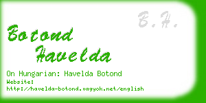 botond havelda business card